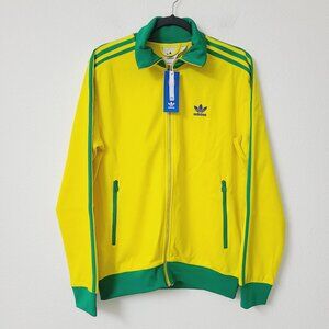 Adidas Originals FB Nations Beckenbauer Brazil Track Jacket HK7410 Size M Yellow